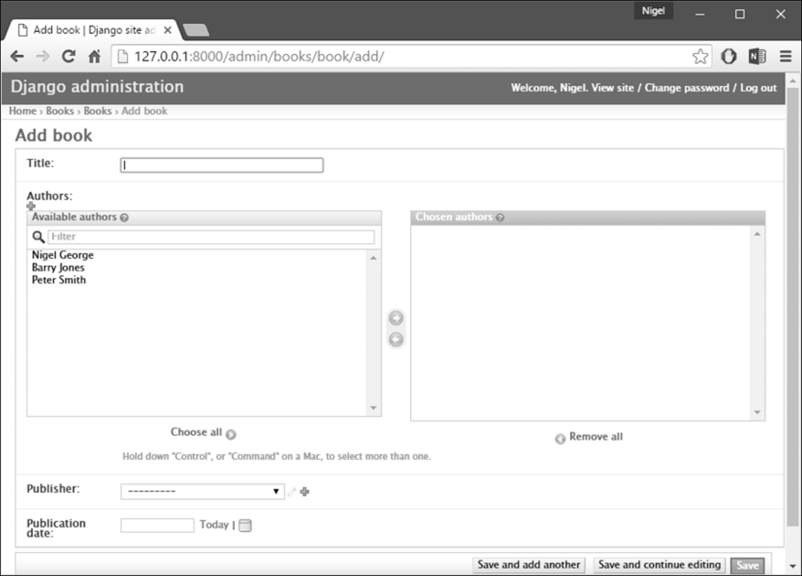 Customizing edit forms