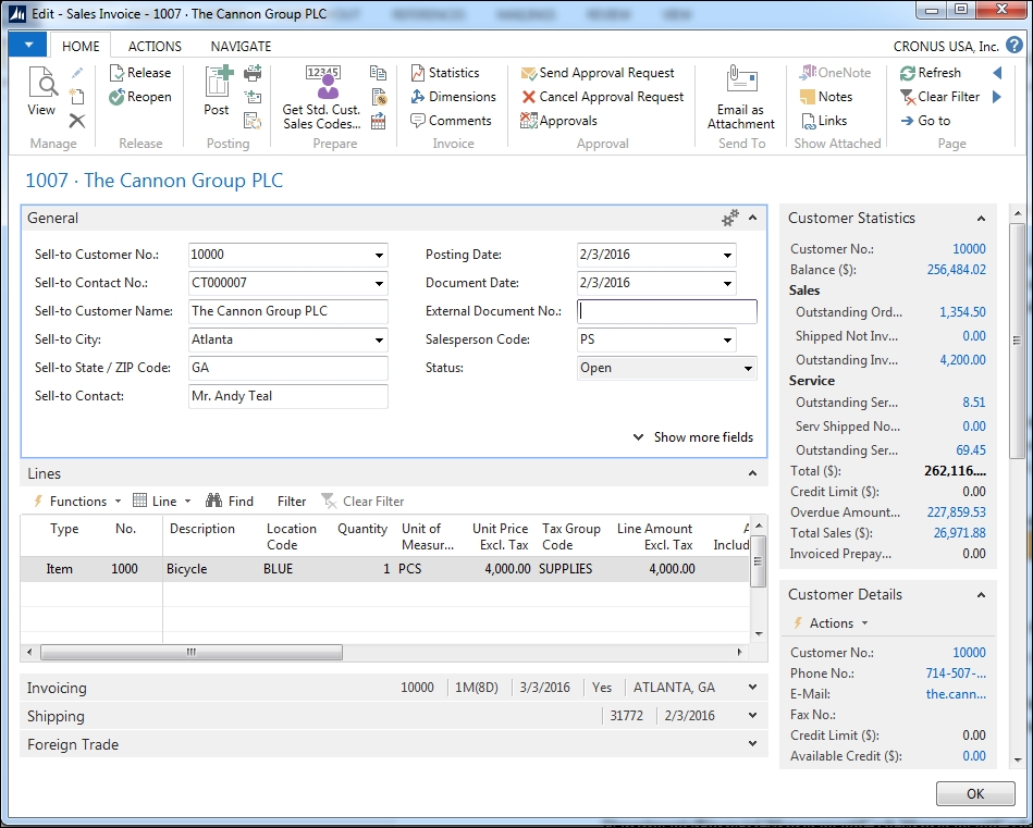 Creating ledger entries