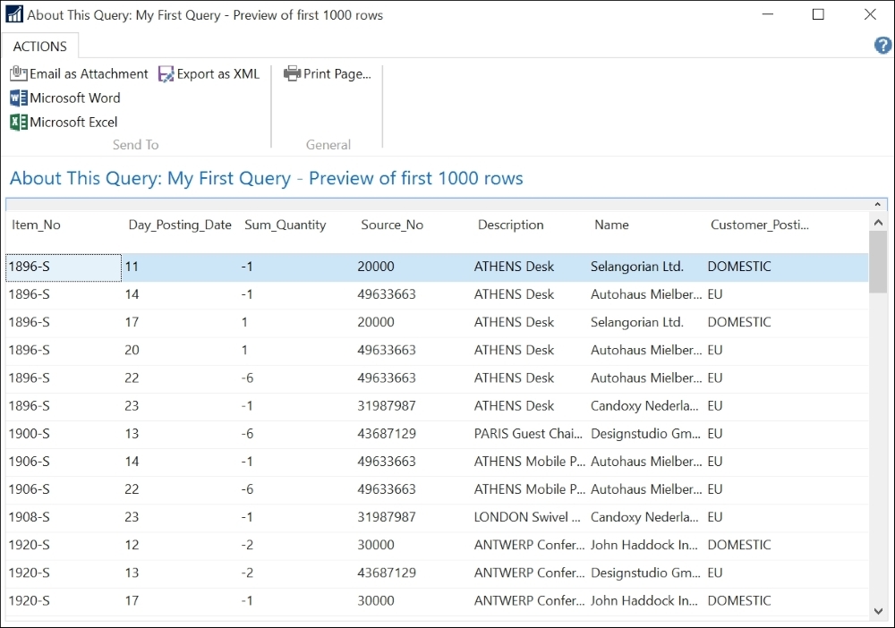 Adding additional data to the query