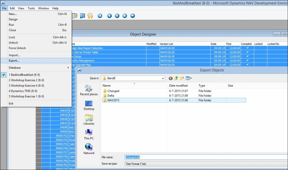 The steps of creating a Delta file