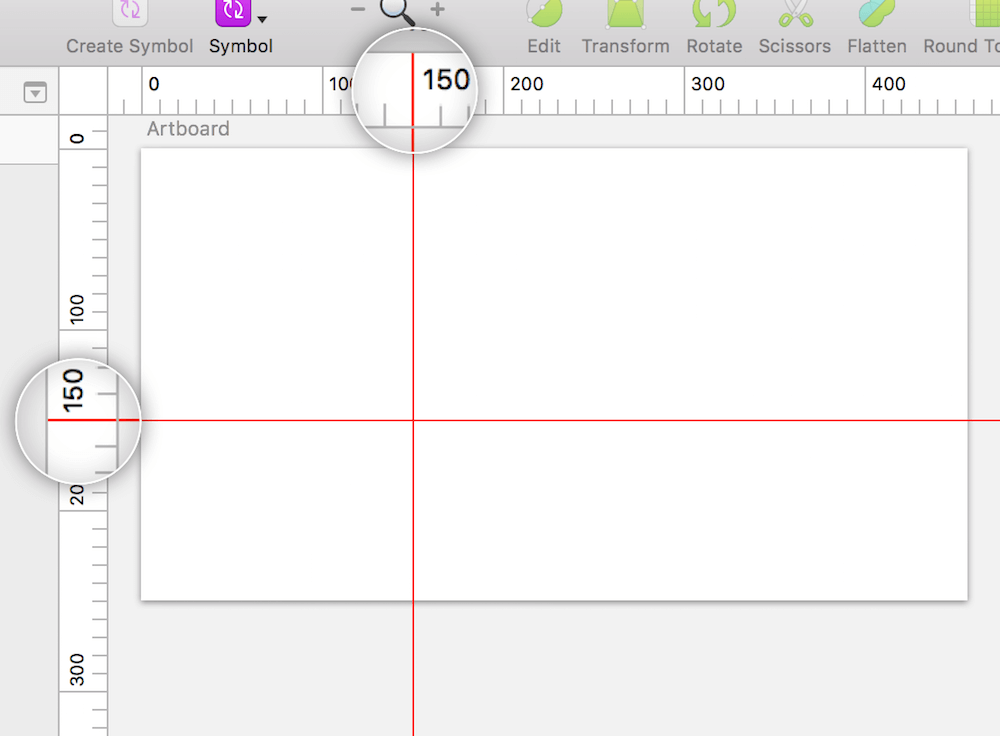 Click on the top ruler to add a horizontal guide and on left ruler for a vertical guide.