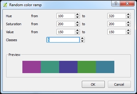 Adding a Random color ramp