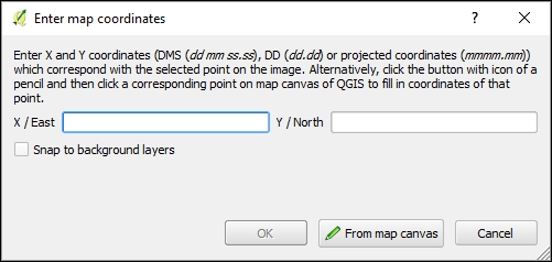 Using the Georeferencer GDAL plugin