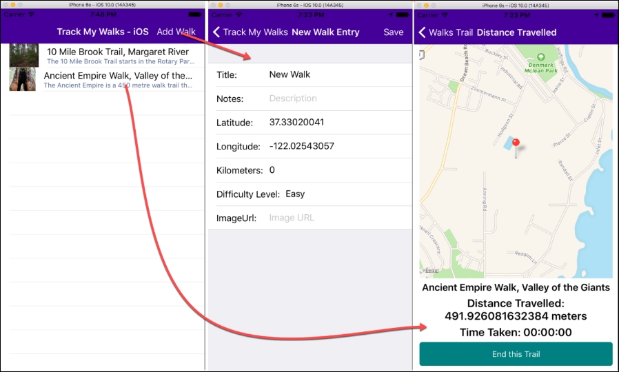 Updating the Xamarin.Forms App class to use platform specifics