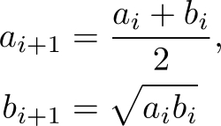  Arithmetic geometric mean