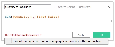 Cannot mix aggregate and non-aggregate arguments