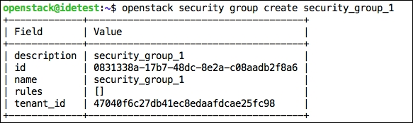 Using security groups to secure traffic within a network