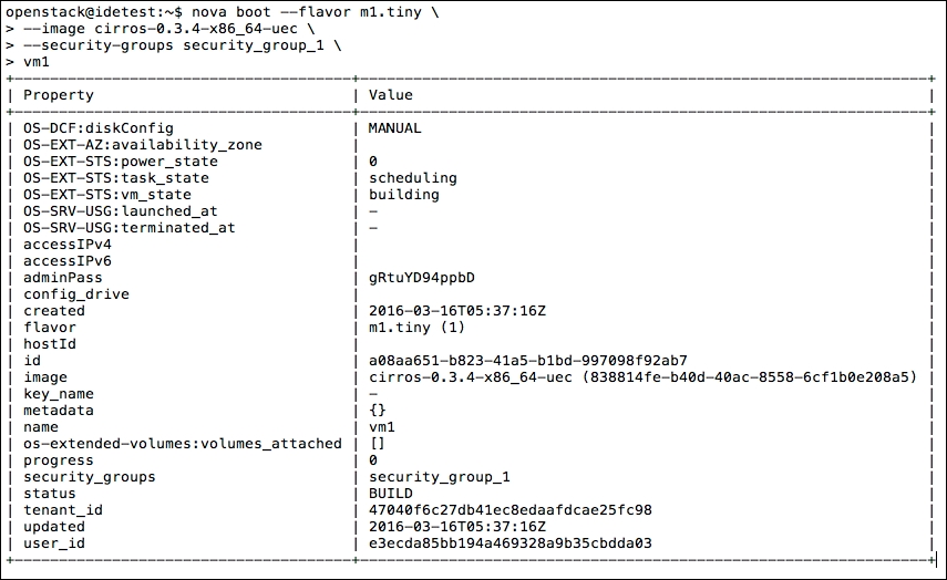 Using security groups to secure traffic within a network