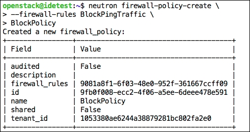 Using firewall service to secure traffic