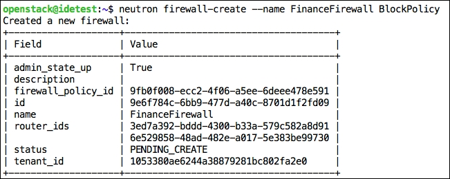 Using firewall service to secure traffic