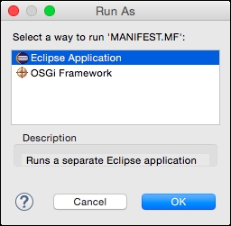 Time for action – launching Eclipse from within Eclipse