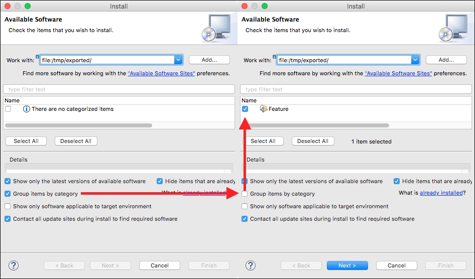 Time for action – installing a feature