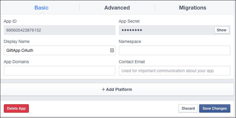 Setting up your Facebook developer account and app