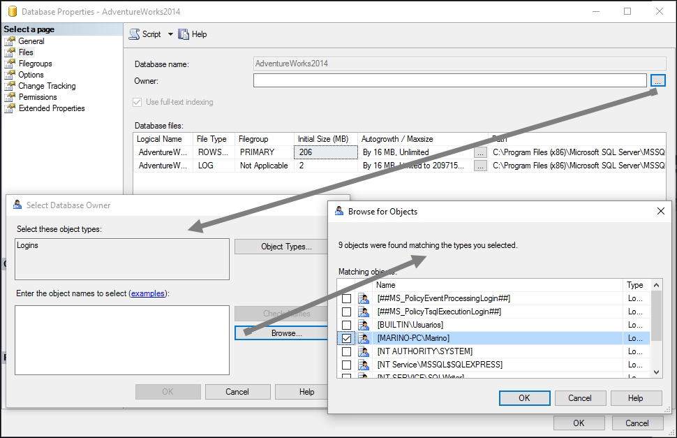 The database design