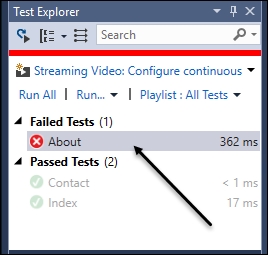 Testing our application in Visual Studio