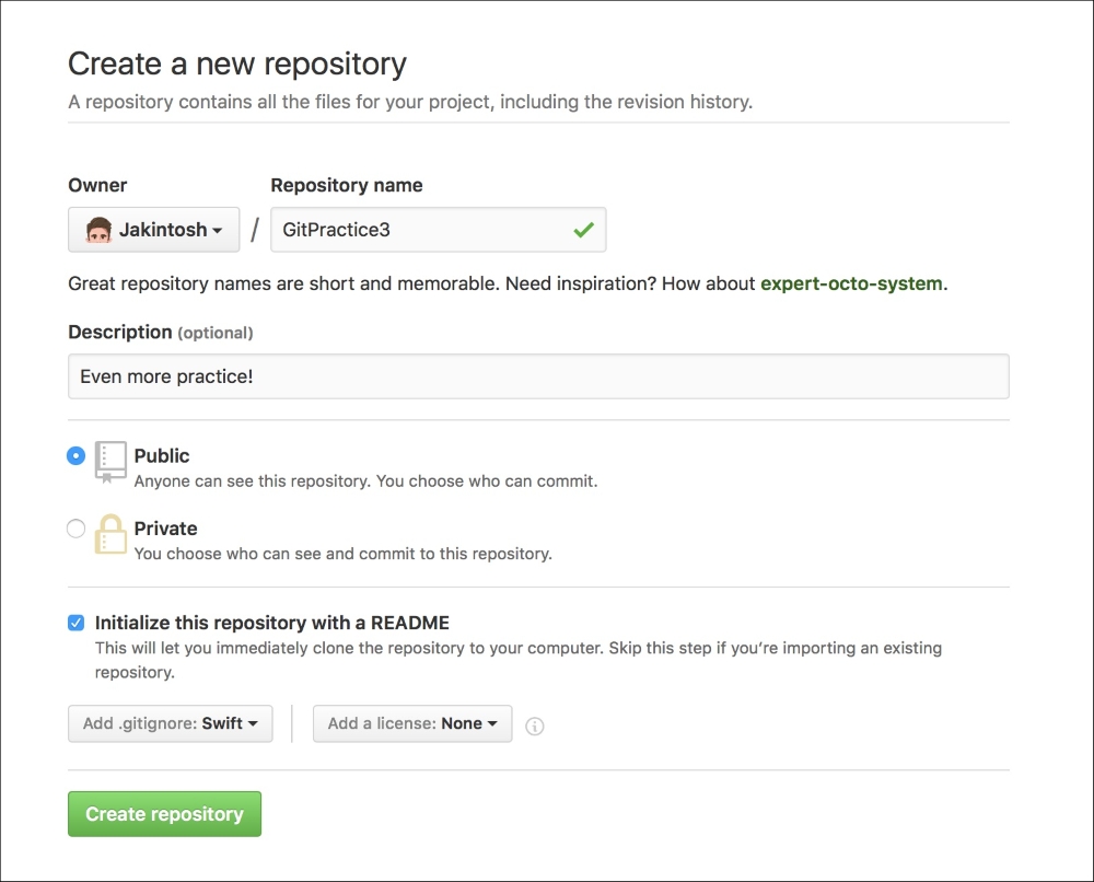 Using a GitHub hosted repository
