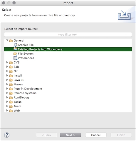 Importing your Cloud Foundry application to Eclipse