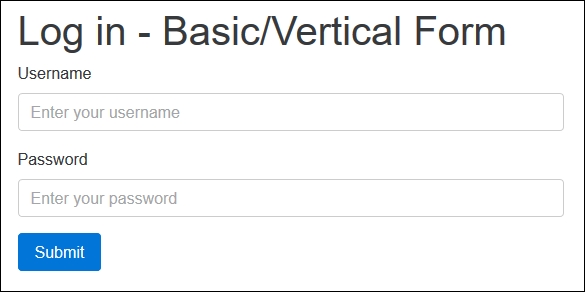 Vertical/basic forms