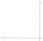 Sketch of two perpendicular lines. Arcs are drawn at the end of the lines.