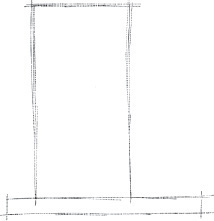Sketch shows a vertical rectangle placed on a horizontal rectangular block.