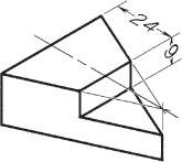 Third step of drawing nonisometric lines is depicted.