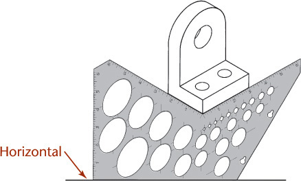 Drawing shows an isometric template.