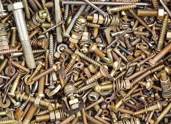 Photograph of several fasteners is shown.