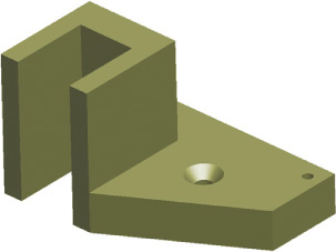 Figure of a solid 3D object, which has features like chimneys that are hidden since it is opaque.