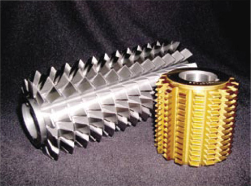 Photograph shows two involute gear hobs.