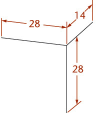 Figure depicts the second step to make dimetric drawings.