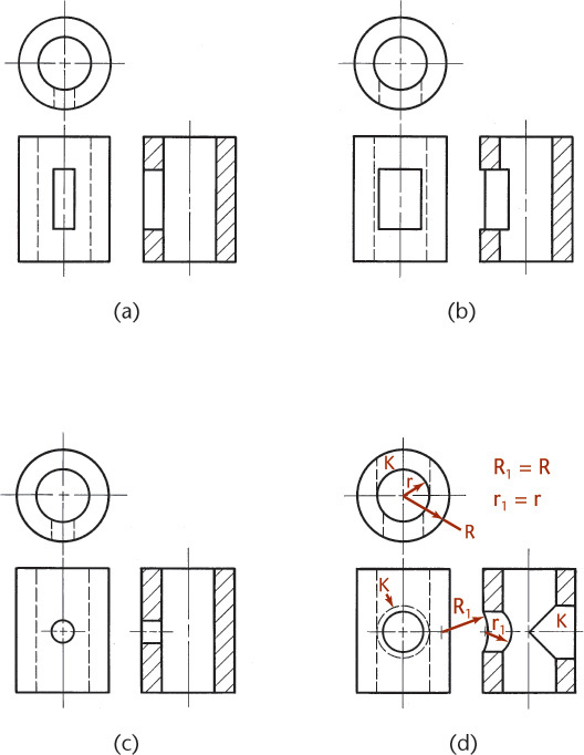 Figure shows intersections in a section.