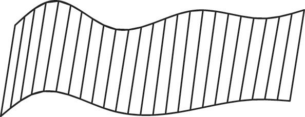 Drawing of a ruled surface.