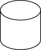 Drawing titled single-curved surface shows a cylinder.