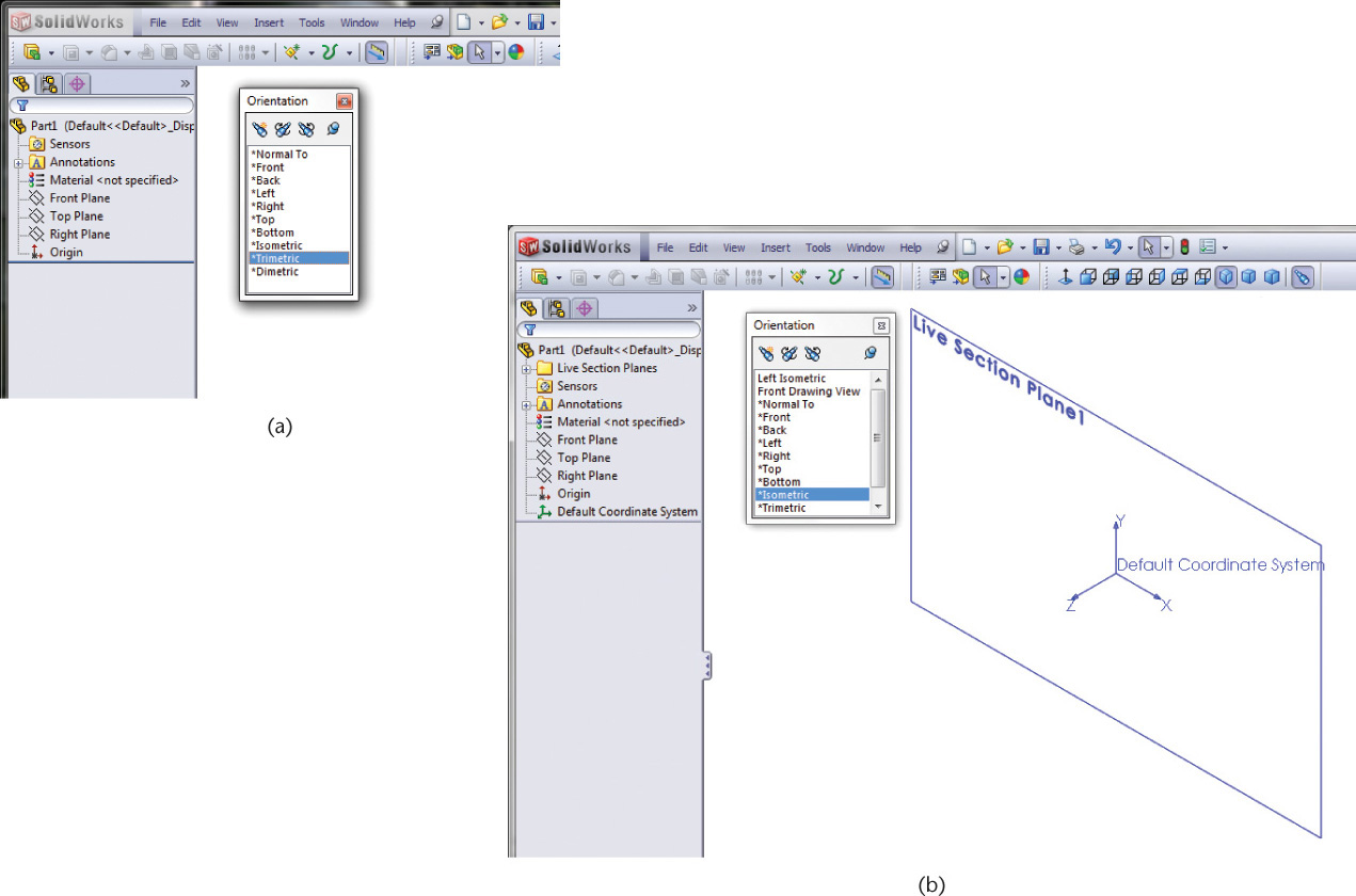 Two solidworks windows are shown.