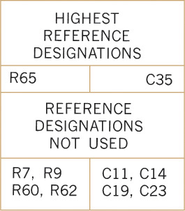 Figure shows the highest and omitted reference designations.