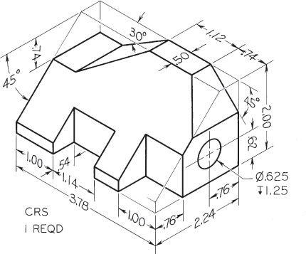3D drawing of a Tool Holder is shown with accurate dimensions marked.