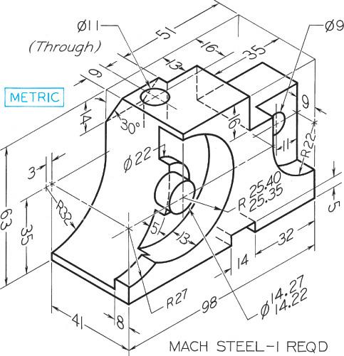 Figure shows the drawing of Tool Holder.