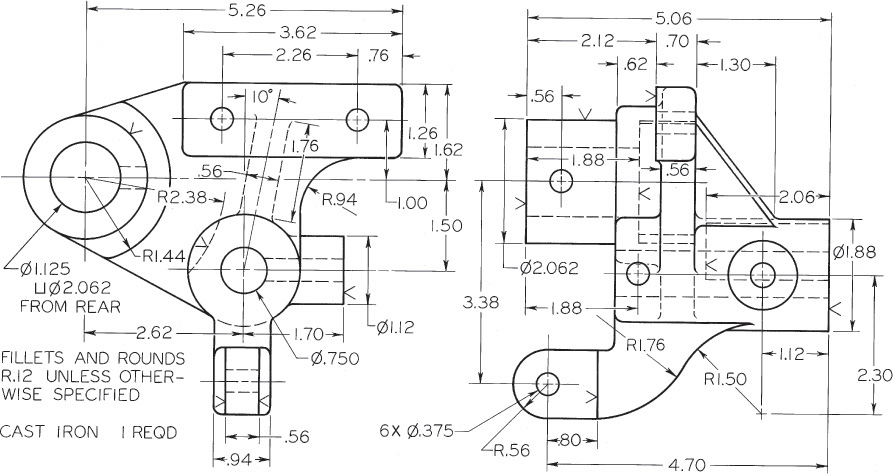 Figure shows Power Feed Bracket for Universal Grinder.