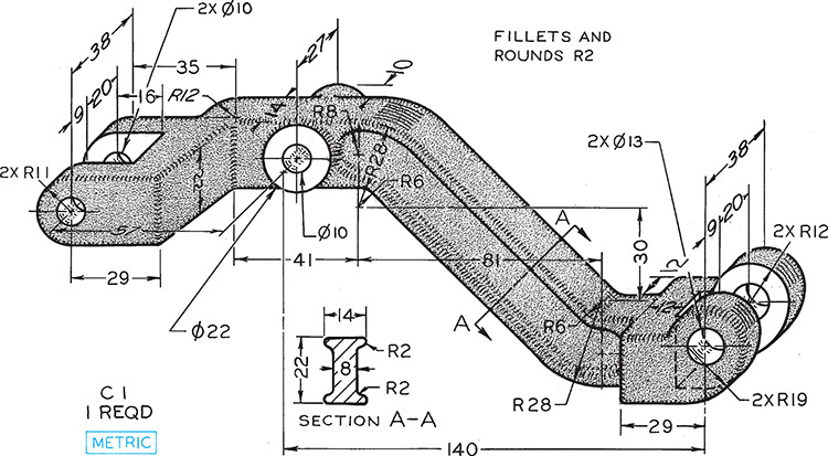 Figure shows the drawing of Dashpot Lifter.