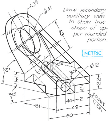 Drawing of a tool holder.