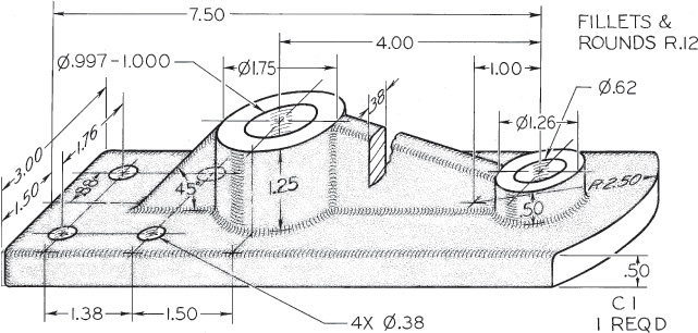 Figure shows the auxiliary drawing of bearing.