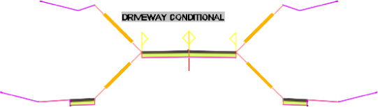 Screenshot of the left lane of the Driveway Conditional assembly.