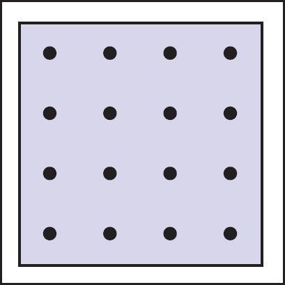 Figure showing sixteen regular samples for a single pixel.