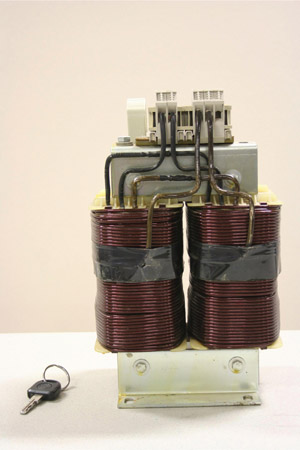 Figure 10.8 A 4 kVA single-phase transformer.