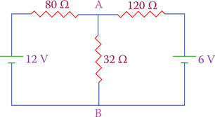 Figure 12.28 Circuit of Example 12.16.