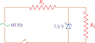 Figure P15.2 Circuit of Problem 5.