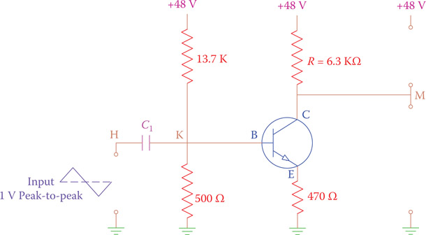 Figure P17.2 Circuit of Problems 3 and 4.