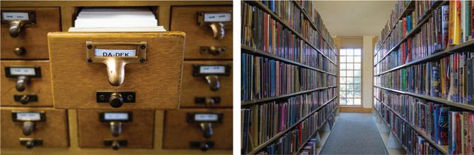 1.1 The old card catalog system in a public library references books stored somewhere on a shelf in the library. Lightroom works in a similar way. It too is a catalog that references images “somewhere else,” whether that other place is your primary hard drive or another storage device. Therefore, the thumbnails and the images you see in Lightroom are Previews—representations of your actual files, not the files themselves.