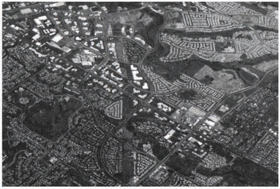 Suburbia Urban development viewed from above often brings to mind electronic circuits.