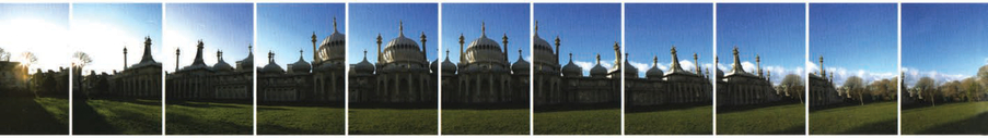 These are the 11 individual images that I combined to make Brighton Royol Pavilion.